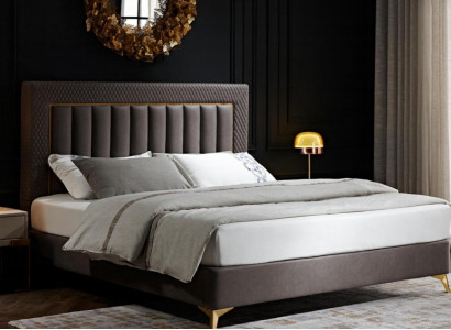 Doppel Hotel Betten Möbel Luxus Schlafzimmer Bett Polster Design Samt Ehebetten